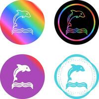 Dolphin Vector Icon