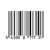 Barcode symbol icon. Vector illustration isolated on white background