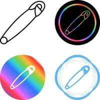 Safety Pin Vector Icon