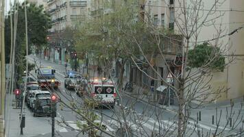 Medical workers driving in the streets to say thanks for staying home video