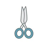 Hand drawn paper scissors clip art vector