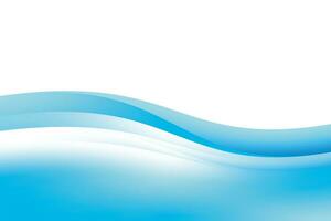 Smooth Blue Wavy Background Design vector