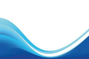 Smooth Blue Wavy Background Design vector