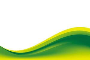 Smooth Green Yellow Wavy Background Design vector