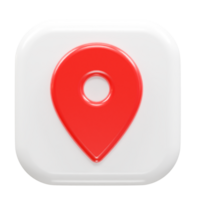 Location icon 3d rendering png