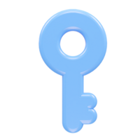 Schlüssel Symbol 3d Rendern Illustration transparent Element png