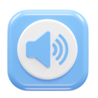 Sound volume icon rendering png