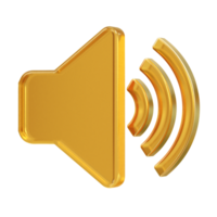 Sound volume icon rendering png