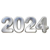 2024 new year text effect png