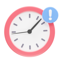 reloj icono 3d representación ilustración png