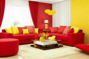 Contemporary style living room. Pro Photo