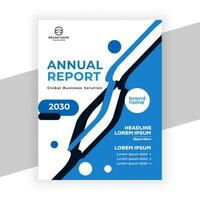 creative corporate annual report template design for data presentation vector