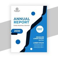 creative corporate annual report template design for data presentation vector