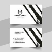 Vector creative abstract brush style business card design