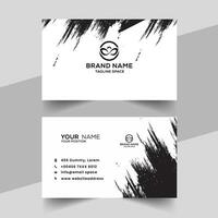 Vector creative abstract brush style business card design