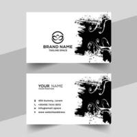 Vector creative abstract brush style business card design