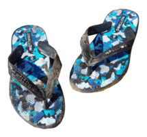 Blue flip flops isolated on transparent background. png