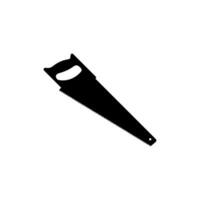 Hand Saw Silhouette, can use for Icon, symbol, Art Illustration, Logo Gram, Pictogram, Apps, Website, or Graphic Design Element. Vector Illustration