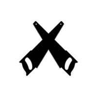 Hand Saw Silhouette, can use for Icon, symbol, Art Illustration, Logo Gram, Pictogram, Apps, Website, or Graphic Design Element. Vector Illustration