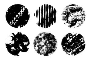 Set of Abstract Round, Hand drawn doodle shapes. vector illustration.