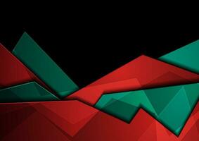 Turquoise and red glossy corporate abstract background vector