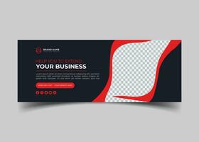 digital marketing agency and creative corporate Facebook cover design vector