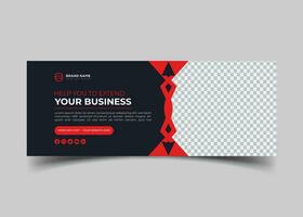 digital marketing agency and creative corporate Facebook cover design vector