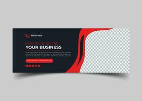 digital marketing agency and creative corporate Facebook cover design vector