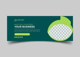 digital marketing agency and creative corporate Facebook cover design vector