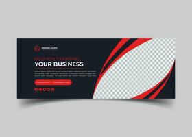 digital marketing agency and creative corporate Facebook cover design vector