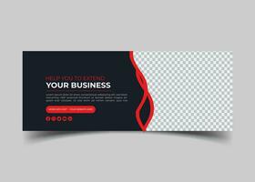 digital marketing agency and creative corporate Facebook cover design vector