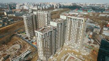 View of high-rise apartment buildings video