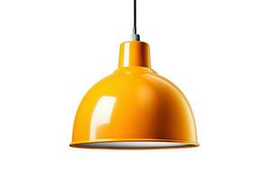 moderno colgando lámpara aislado en blanco antecedentes. idea para interior diseño. generativo ai foto