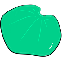 illustratie van een groen lotus blad png