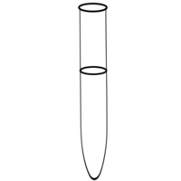 une blanc tester tube png