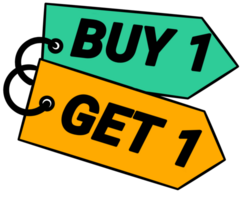 Buy 1 Get 1 icon png