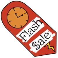 flash sale tag png