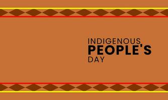 Indigenous peoples day template celebration vector. Culture concept. Suitable for banner, poster, wallpaper, decoration, greeting, digital vector