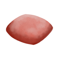 red pillow watercolor png