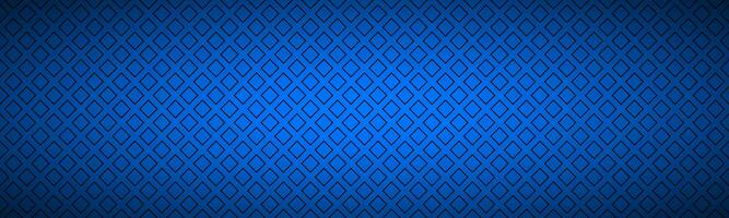 Blue abstract banner with outline of squares. Simple vector header photo