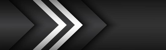 Black and white overlayed arrows. Abstract modern vector header with place for your text. Material design banner photo