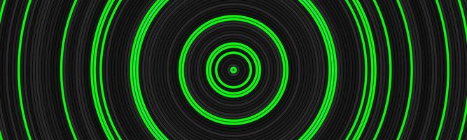 Black and grey circles header. Abstract modern vector banner. Simple geometric pattern background