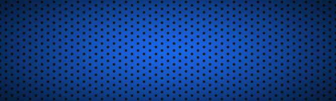 Structured dark blue metallic perforated header. Technology vector illustration background photo