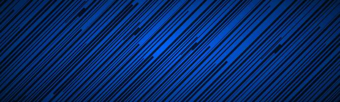 Dark abstract header with blue and black slanting lines. Striped pattern. Parallel lines and strips banner. Diagonal fiber vector illustration photo