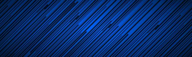 Dark abstract header with blue and black slanting lines. Striped pattern. Parallel lines and strips banner. Diagonal fiber vector illustration photo