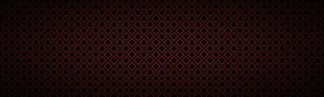 Black and red abstract header with outline of squares. Simple vector illustration photo