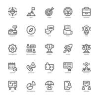 Human Resource icon pack for your website, mobile, presentation, and logo design. Human Resource icon outline design. Vector graphics illustration and editable stroke.