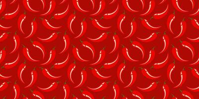 Vector seamless pattern of chilli pattern.