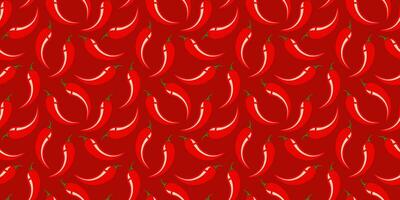 Vector seamless pattern of chilli pattern.