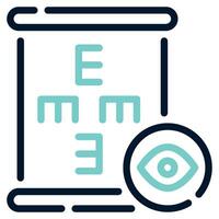 Eye Examination Chart Icon illustration, for web, app, infographic, etc vector